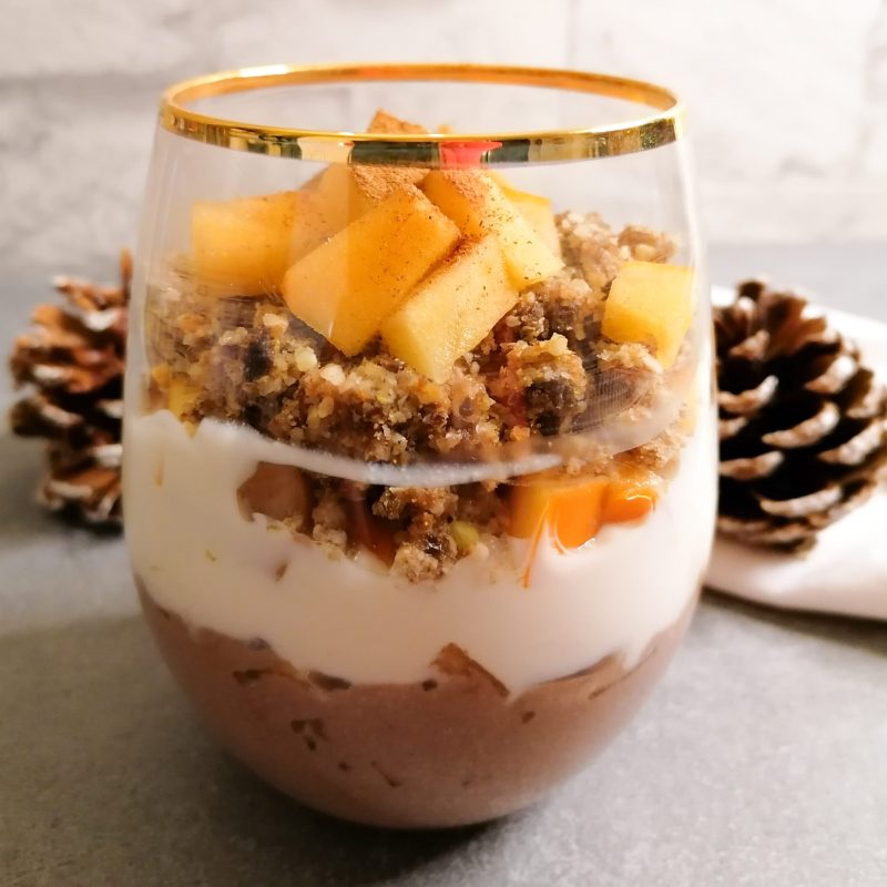 mde Winter Frühstück mit gekeimtem Spekulatius Rawnola