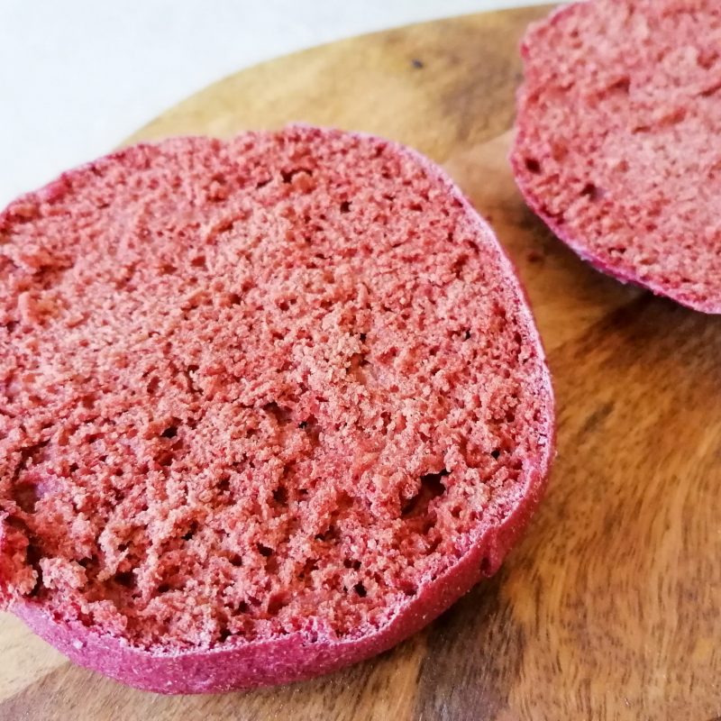 Pinke Vollkorn- Burger Brötchen